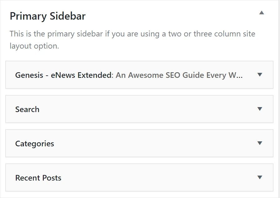 Widgets ‹ League Pro — WordPress_Primary Sidebar