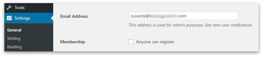 Your admin email address is found under Settings > General.