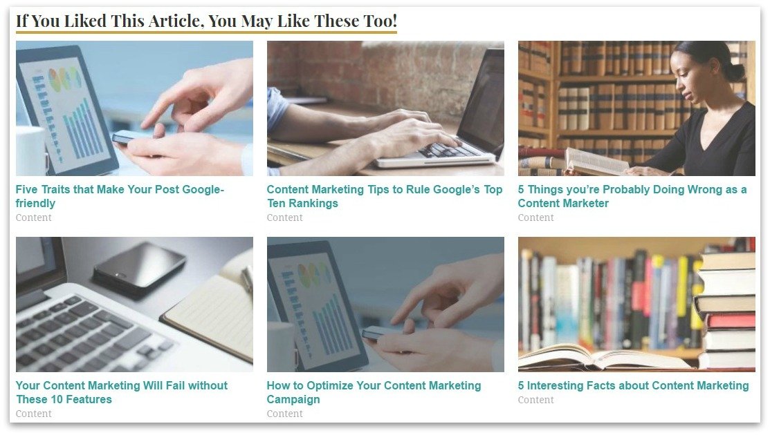 Related Posts after Redesign 