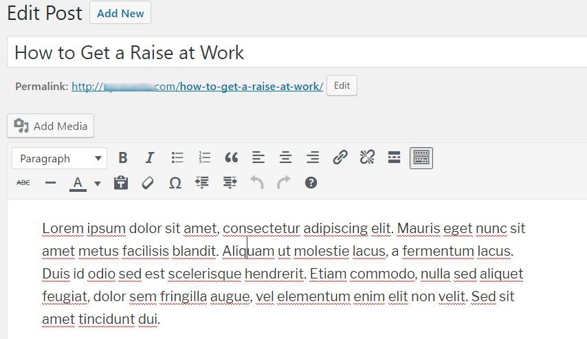 default visual editors in WordPress